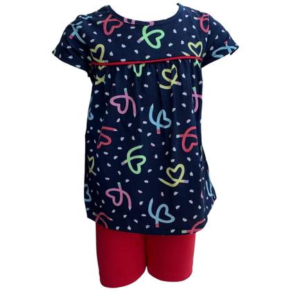 Imagem de Conjunto Menina Bebe Blusa Bata Cores Sortidas Duduka