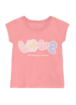 Imagem de Conjunto Menina Bebê Infantil Rosa Floral Blusa E Shorts Feminino Brandili