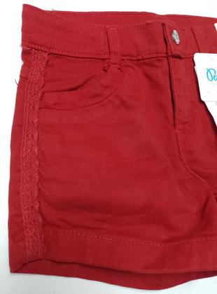 Imagem de Conjunto Menina Blusa Bordada + Shorts Sarja Paraiso 17178