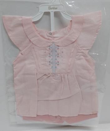 Imagem de Conjunto Menina Blusa Bordada + Shorts Verão Paraiso 17094