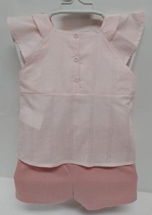 Imagem de Conjunto Menina Blusa Bordada + Shorts Verão Paraiso 17094