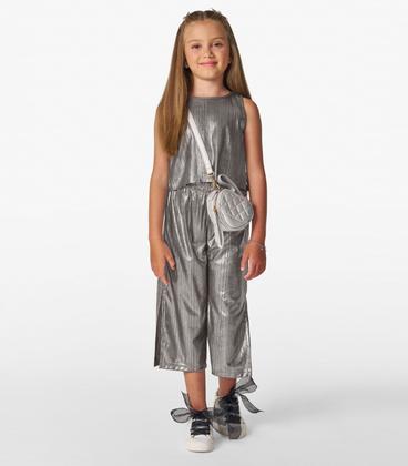 Imagem de Conjunto Menina Blusa com Pantacourt Trick Nick Cinza