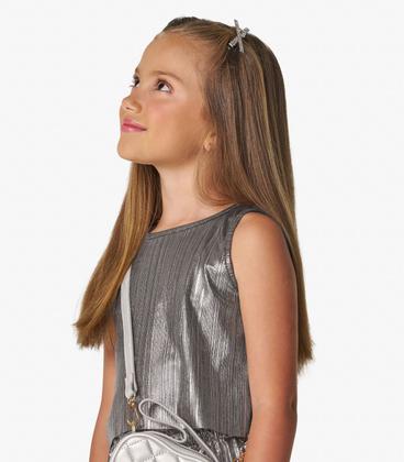 Imagem de Conjunto Menina Blusa com Pantacourt Trick Nick Cinza