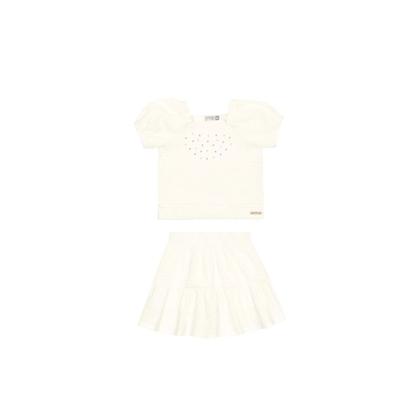 Imagem de Conjunto Menina Blusa e Saia com Short Alakazoo Ref. 46860
