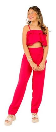 Imagem de Conjunto Menina Moda Infantil Calça Social Luxo Estilo Diva