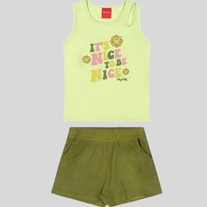 Imagem de Conjunto Menina Regata com Recorte Cut Out e Shorts - Kely & Kety