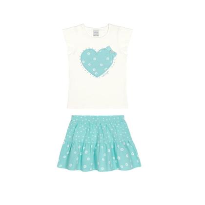 Imagem de Conjunto Menina Verão Blusa E Saia Alakazoo Ref. 37598