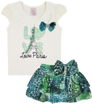 Imagem de CONJUNTO MENINAS PARA FESTA C/ SHORT-SAIA Nº3 LINDO