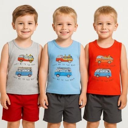 Imagem de Conjunto Menino 2pçs Curto Infantil Rei Rex