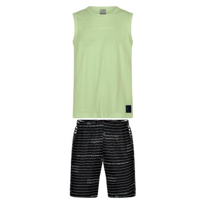 Imagem de Conjunto Menino Alakazoo Regata Algodão e Bermuda Moletom co