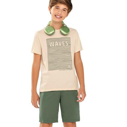 Imagem de Conjunto Menino Juvenil AND.GO Algodão c/ Estampa Relevo e B