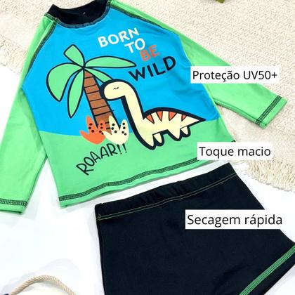 Imagem de Conjunto Menino Liso C/ Estampa Localizada 1 ao 10