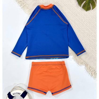 Imagem de Conjunto Menino Liso C/ Estampa Localizada 1 ao 10