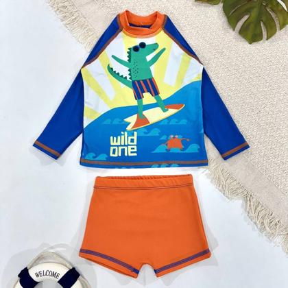 Imagem de Conjunto Menino Liso C/ Estampa Localizada 1 ao 10