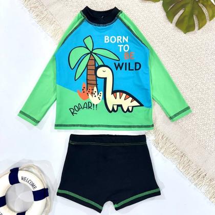 Imagem de Conjunto Menino Liso C/ Estampa Localizada 1 ao 10