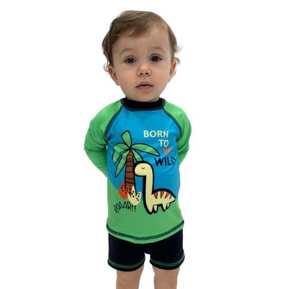 Imagem de Conjunto Menino Liso C/ Estampa Localizada 1 ao 10