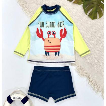 Imagem de Conjunto Menino Liso C/ Estampa Localizada 1 ao 10