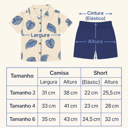 Imagem de Conjunto Menino Mauricinho Elegante Em Linho Look Social Infantil