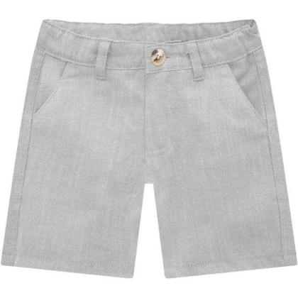 Imagem de Conjunto Menino Milon Camisa Tricoline e Bermuda em Panamá Rústico com Linho