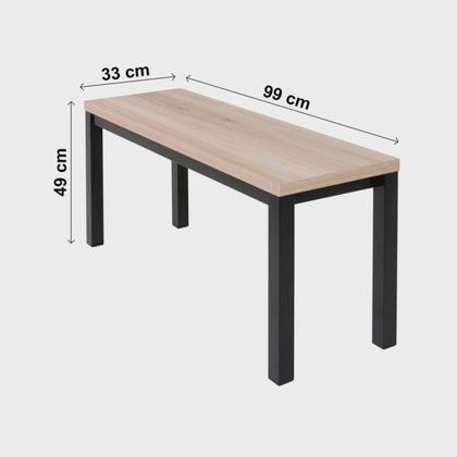 Imagem de Conjunto Mesa 110x72cm 2 Bancos Mega