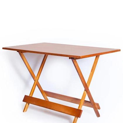 Imagem de Conjunto Mesa 120x70 6 Cadeiras Dobrável Mel Ref. W120.6M