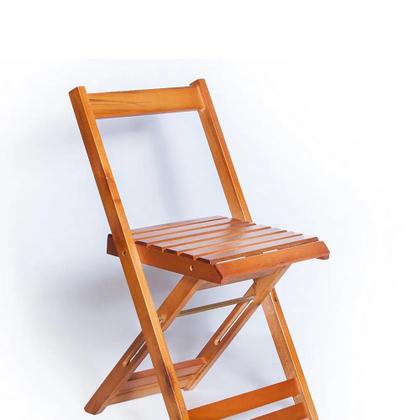 Imagem de Conjunto Mesa 120x70 6 Cadeiras Dobrável Mel Ref. W120.6M