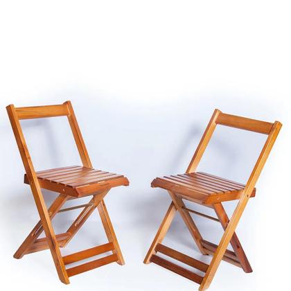 Imagem de Conjunto Mesa 120x70 6 Cadeiras Dobrável Mel Ref. W120.6M