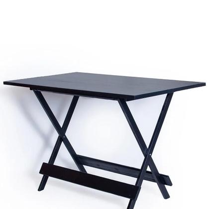 Imagem de Conjunto Mesa 120x70 6 Cadeiras Dobrável Tabaco Ref. W120.6T