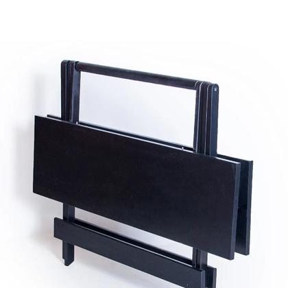 Imagem de Conjunto Mesa 120x70 6 Cadeiras Dobrável Tabaco Ref. W120.6T