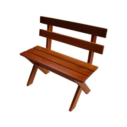 Imagem de Conjunto Mesa 1m 2 Bancos e 2 Cadeiras Madeira Maciça Eucalipto