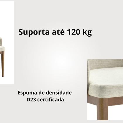 Imagem de Conjunto Mesa Aghata 1,80x0,90 Mdf Laminado 6 Cadeiras