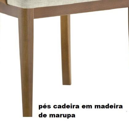Imagem de Conjunto Mesa Aghata 2,00x1,00 Mdf Laminado 6 Cadeiras