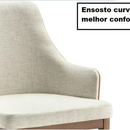 Imagem de Conjunto Mesa Aghata 2,00x1,00 Mdf Laminado 6 Cadeiras