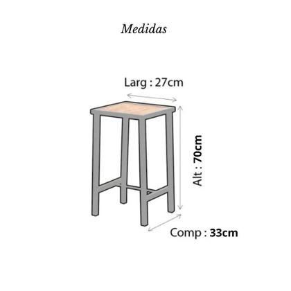 Imagem de Conjunto Mesa Alta Bar Bistrô Preta 4 Bancos Imbuia Botequim Industrial Black