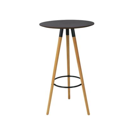 Imagem de Conjunto Mesa Alta Redonda Bistro Com 4 Banquetas Altas Charles Eames Eiffel Branca