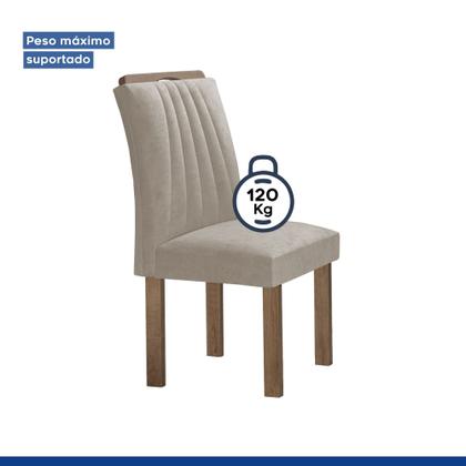 Imagem de Conjunto Mesa Arizona 120cm com 4 Cadeiras Arizona Tampo Redondo Plus com Vidro