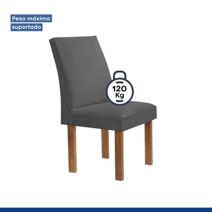 Imagem de Conjunto Mesa Arizona 120cm com 4 Cadeiras Arizona Tampo Smart Plus com Vidro