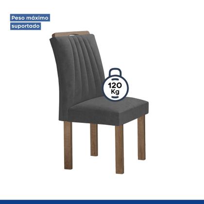 Imagem de Conjunto Mesa Arizona 120cm com 4 Cadeiras Arizona Tampo Smart Plus com Vidro