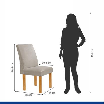 Imagem de Conjunto Mesa Arizona 120cm com 4 Cadeiras Canela Tampo Redondo Plus com Vidro