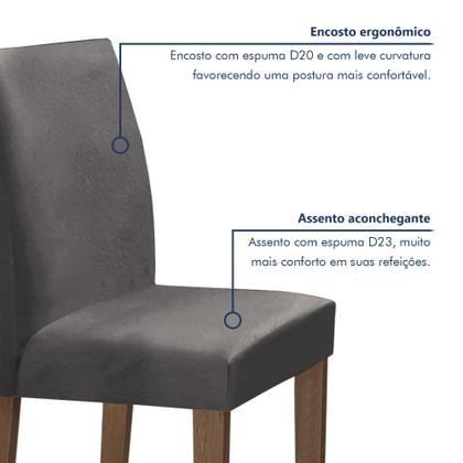 Imagem de Conjunto Mesa Barcelona 100cmx100cm 4 Cadeiras Espanha Tampo Slim Plus Redondo Yescasa