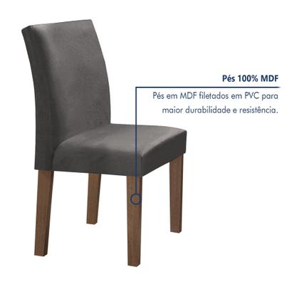 Imagem de Conjunto Mesa Barcelona 100cmx100cm 4 Cadeiras Espanha Tampo Slim Plus Redondo Yescasa