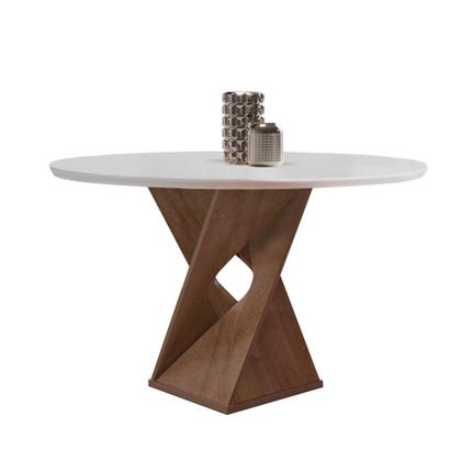 Imagem de Conjunto Mesa Barcelona 100cmx100cm 4 Cadeiras Espanha Tampo Slim Plus Redondo Yescasa