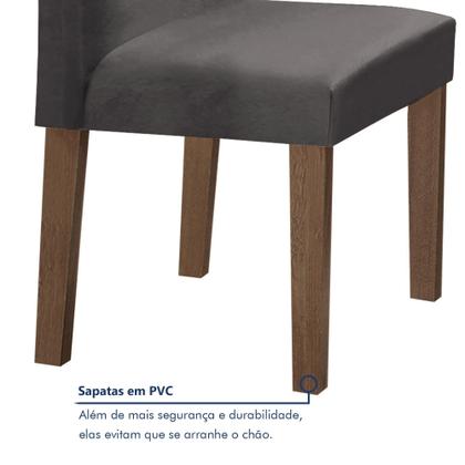 Imagem de Conjunto Mesa Barcelona 120cmx120cm 6 Cadeiras Espanha Tampo Plus Redondo Vidro Yescasa