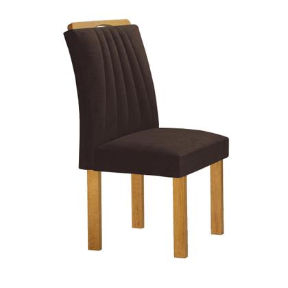 Imagem de Conjunto Mesa Bella Ripada 120cm com 4 Cadeiras Arizona Tampo Bella com Vidro