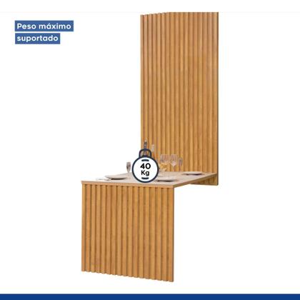 Imagem de Conjunto Mesa Bella Ripada 120cm com 4 Cadeiras Arizona Tampo Bella com Vidro