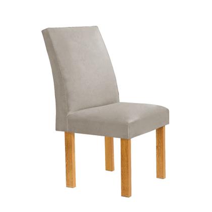 Imagem de Conjunto Mesa Bella Ripada 120cm com Painel Espelhado Tampo Bella com Vidro 4 Cadeiras Canela