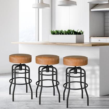 Imagem de Conjunto Mesa Bistrô 2 Banqueta Aço Giratória Espresso Móveis