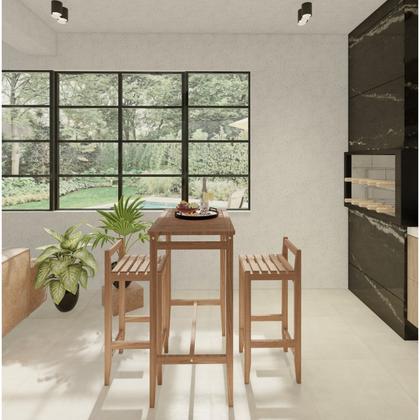 Imagem de Conjunto Mesa Bistrô 2 Banquetas Madeira Macica