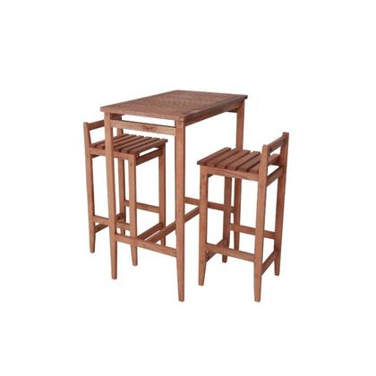 Imagem de Conjunto Mesa Bistrô 2 Banquetas Madeira Macica