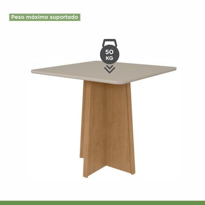 Imagem de Conjunto Mesa Celebrare 90cm Tampo MDF 4 Cadeiras Exclusive Móveis Lopas